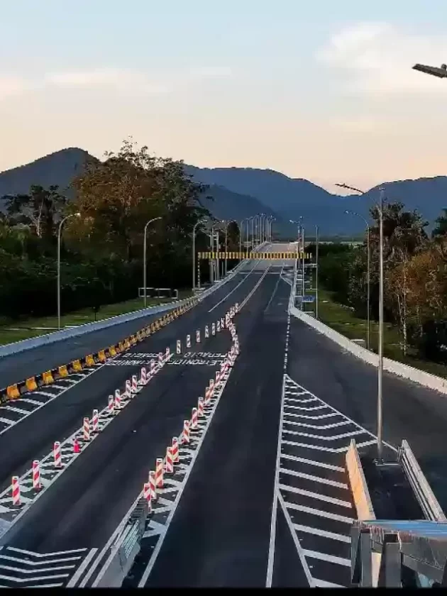 Contorno Sul da Tamoios no pedágio free flow