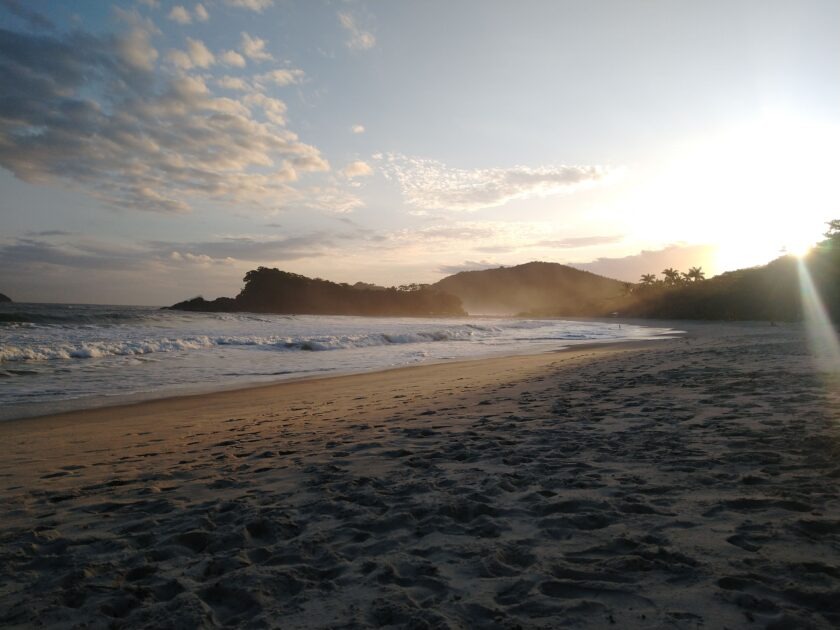 Praia do Camburizinho, em São Sebastião